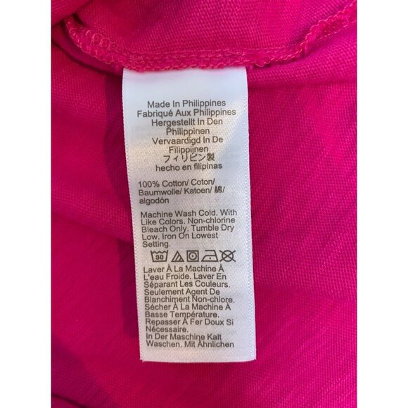 J.Crew Girlfriend Tank XL Pink Sleeveless Top 100% Cotton - Picture 3 of 4